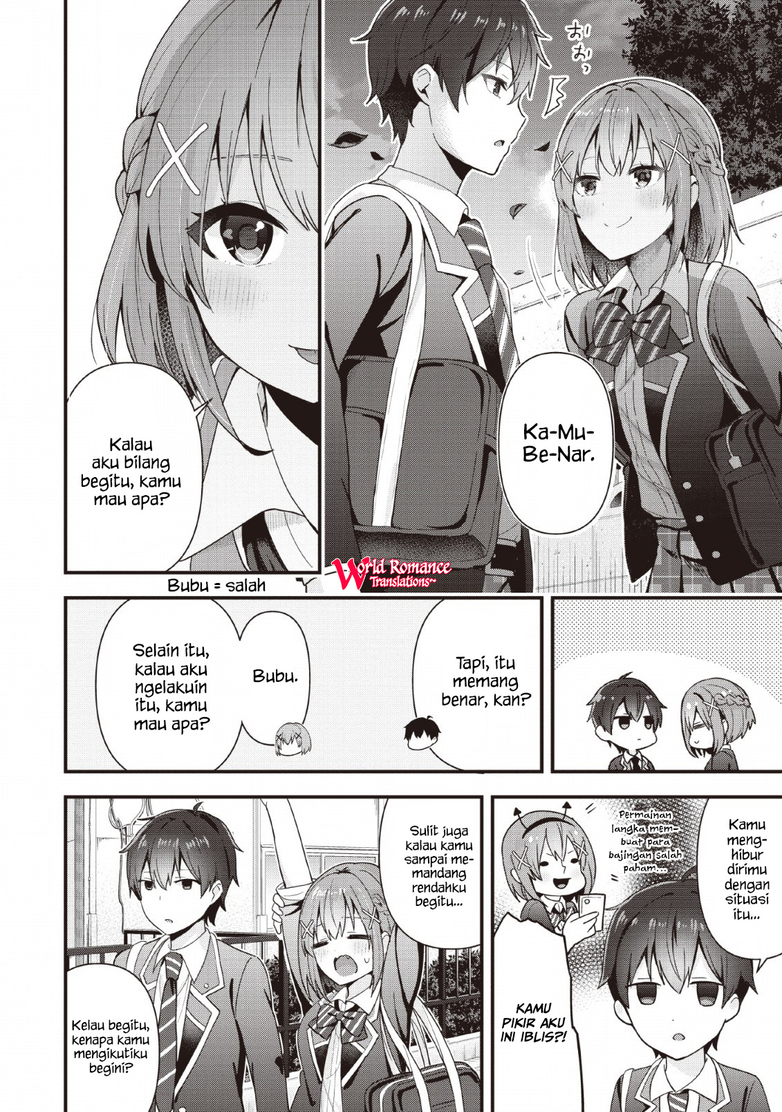 The Cute Girl Sitting Next to Me Is Trying to Make Me Fall in Love With Her as a Way to Ridicule Me, but the Tables Were Turned on Her Before She Knew It Chapter 01 Gambar 28